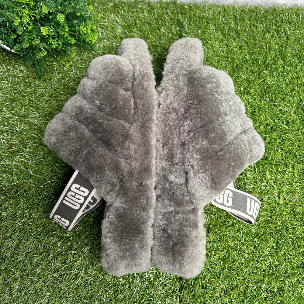 - UGG🔴Fluff yeah grey slippers 9 - Picture 6 of 13